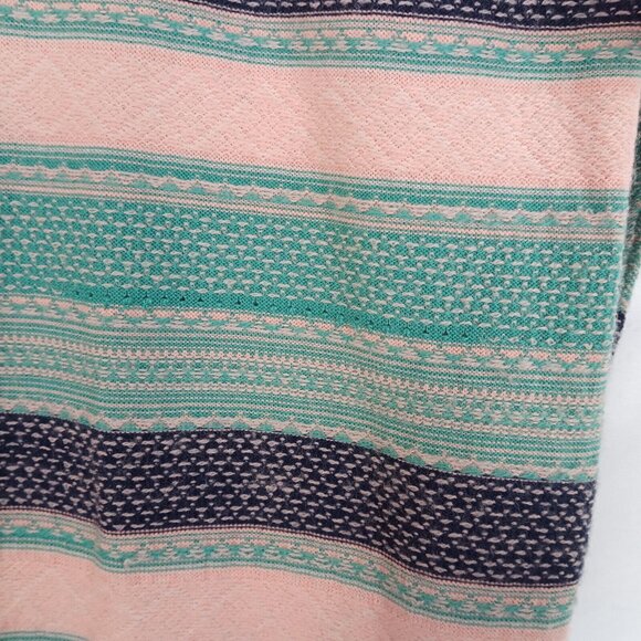 Cabelas Womens Sweater Size XXL Merino Wool Blend Pullover Long Sleeve Blue Pink - Picture 3 of 10